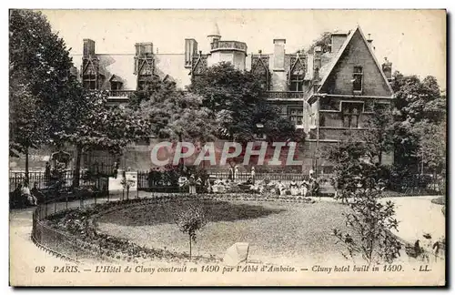 Cartes postales Paris Hotel de Cluny