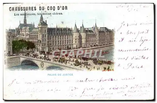 Ansichtskarte AK Paris Palais de Justice Chaussures du Coq d&#39Or