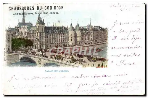 Cartes postales Paris Palais de Justice Chaussures du Coq d&#39Or