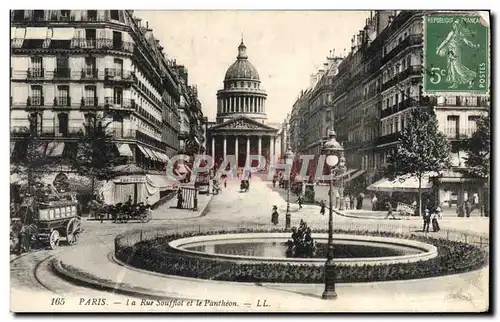 Cartes postales Paris La Rue Soufflot et le Pantheon