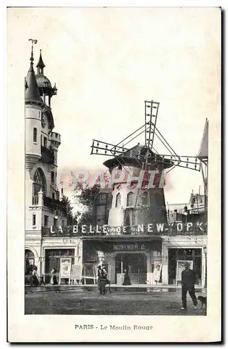 Cartes postales Paris Le Moulin Rouge La Belle de New York