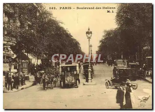 Cartes postales Paris Boulevard des Italiens