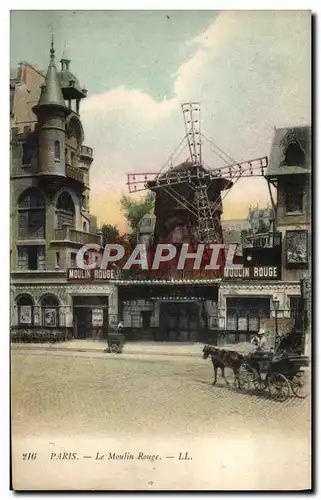 Cartes postales Paris Le Moulin Rouge