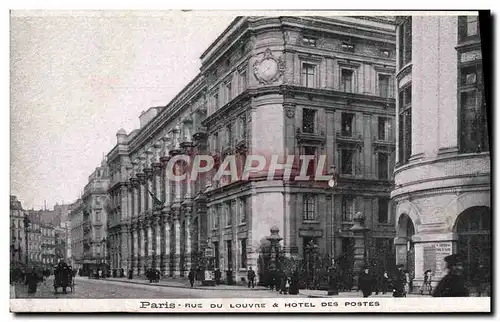 Ansichtskarte AK Paris Rue du Louvre Hotel des Postes