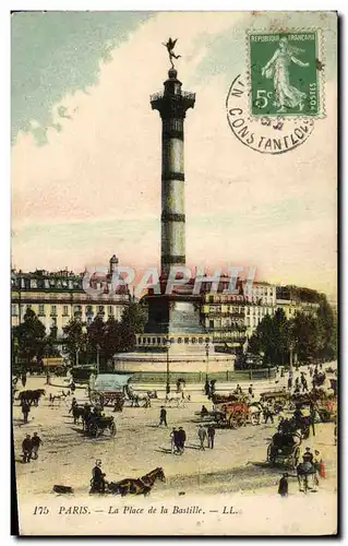 Cartes postales Paris La Place De La Bastille