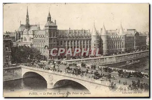 Ansichtskarte AK Paris Le Pont Au Change Palais De Justice