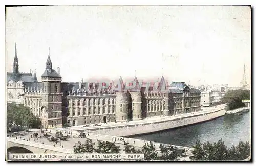 Ansichtskarte AK Paris Palais De Justice Edite Bon Marche