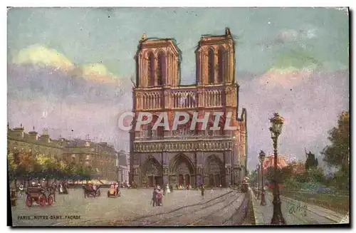 Cartes postales Paris Notre Dame Facade