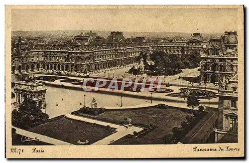 Cartes postales Paris Panorama Du Louvre