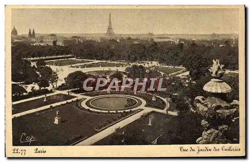 Cartes postales Paris Vue Du Jardin Des Tuileries