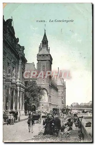 Cartes postales Paris La Conciergerie Marche aux fleurs