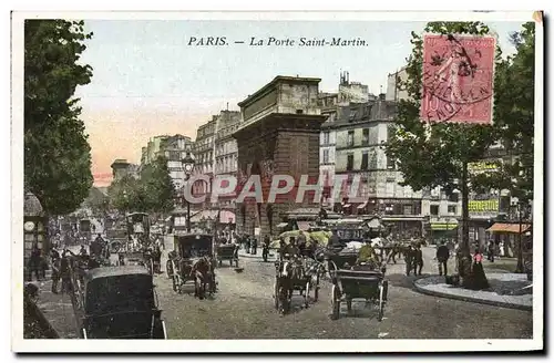 Cartes postales Paris La Porte Saint Martin