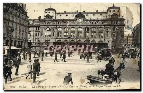 Cartes postales Paris La Gare Saint Lazare