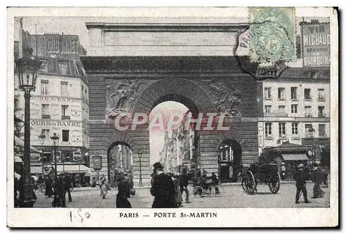 Cartes postales Paris Porte St Martin