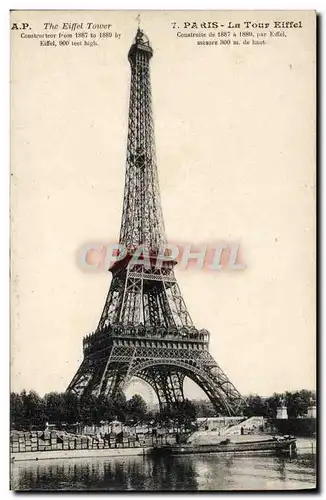 Cartes postales Paris Tour Eiffel