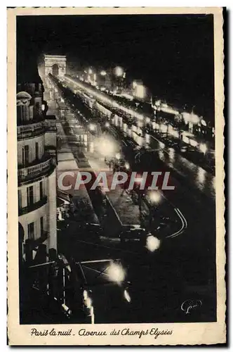 Ansichtskarte AK Paris La Nuit Avenue Des Champs Elysees