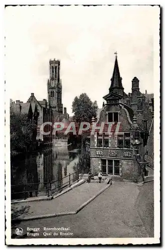 Cartes postales moderne Bruges Quai du rosaire