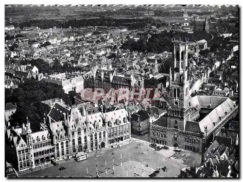 Cartes postales moderne Bruges Beffroi et grand place