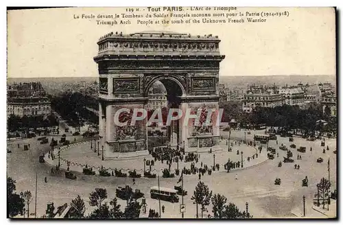 Cartes postales Tout Paris L&#39Arc De Triomphe