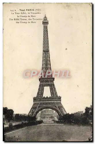 Cartes postales Paris La Tour Eiffel