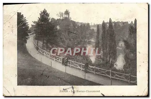 Cartes postales Paris les Buttes Chaumont