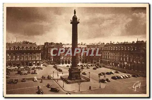 Ansichtskarte AK Paris Place Vendome Et Colonne De La Grande Armee