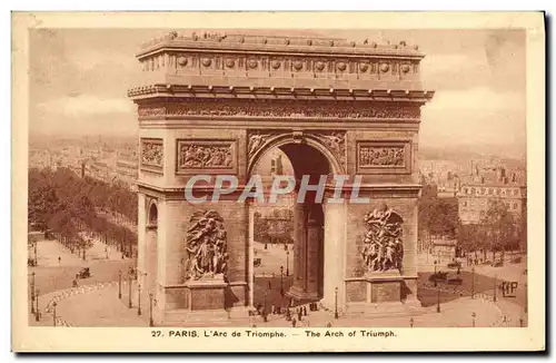 Cartes postales Paris L&#39Arc De Triomphe