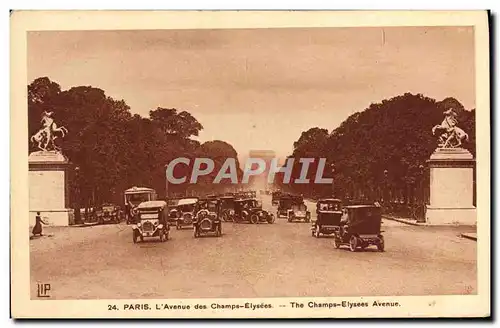 Ansichtskarte AK Paris L&#39Avenue Des Champs Elysees Automobile