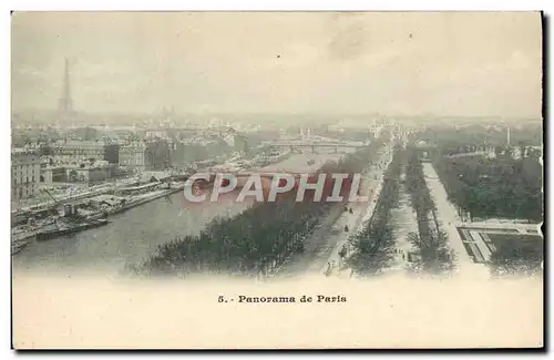 Cartes postales Paris Panorama Tour Eiffel