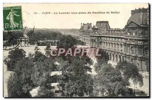 Ansichtskarte AK Paris Le Louvre Vue prise du pavillon de Sully