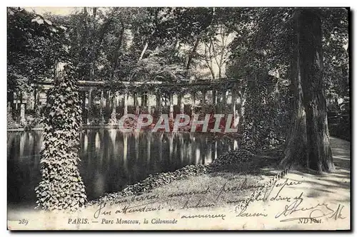 Cartes postales Paris Parc Monceau La Colonnade