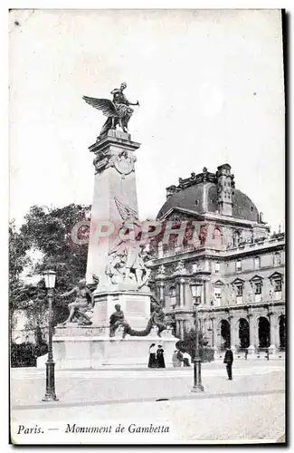 Cartes postales Paris Monument De Gambetta