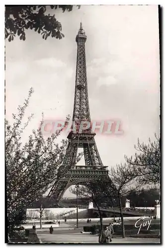 Moderne Karte Paris Et Ses Merveilles La Tour Eiffel