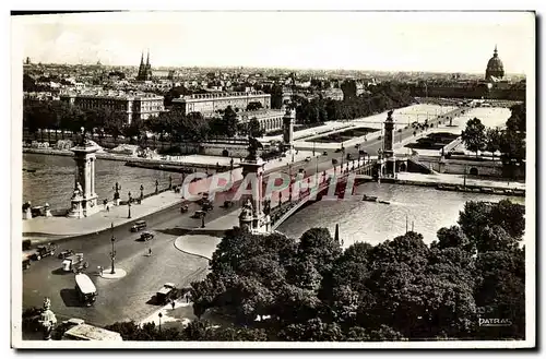 Moderne Karte Paris Pont Alexandre III et l&#39esplanade des Invalides