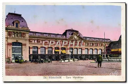 Cartes postales moderne Toulouse Gare Matabiau Tramway