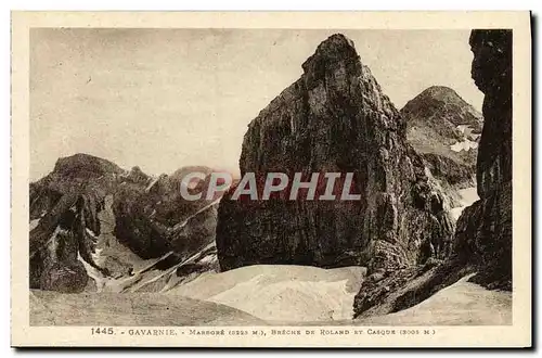 Cartes postales Gavarnie Marbore Breche De Roland Et Casque