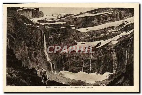 Cartes postales Gavarnie Interieur Du Cirque