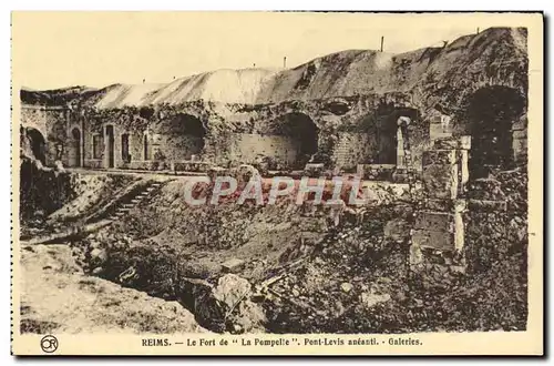 Ansichtskarte AK Reims Le Fort De La Pompelle pont Levis Aneanti Galeries Militaria