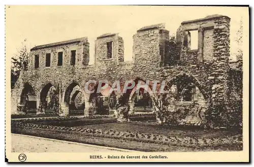 Ansichtskarte AK Reims Ruines Du Couvent Des Cordeliers