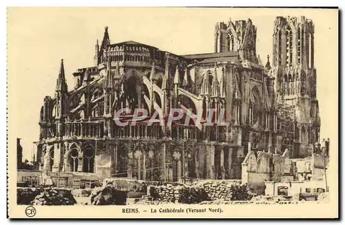 Cartes postales Reims La Cathedrale