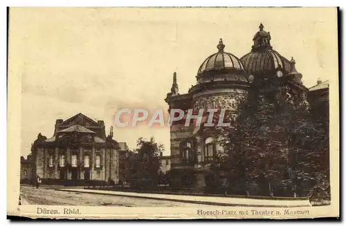 Cartes postales Duren Rhld Hoesch Piatz Mit Theater Museum