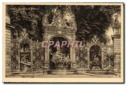 Cartes postales Nancy La Coquette Fontaine De Neptune