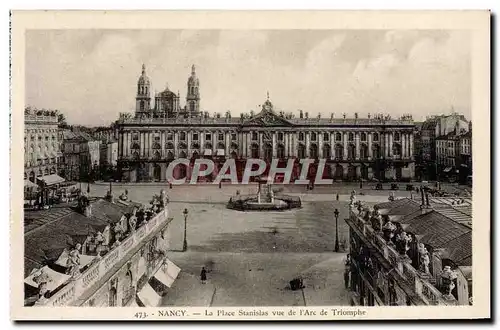 Cartes postales Nancy La Place Stanislas Vue De I&#39Arc De Triomphe