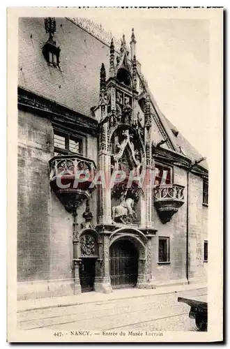 Cartes postales Nancy Entree Du Musee Lorrain