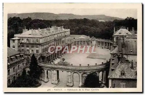 Ansichtskarte AK Nancy Hemicycle De La Place Carriere