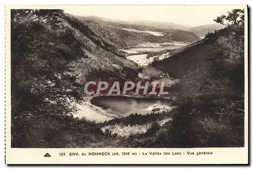 Cartes postales Environs du Hohneck La vallee des lacs Vue generale
