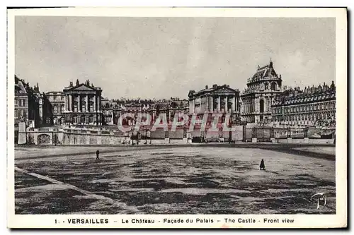 Ansichtskarte AK Versailles Le Chateau Facade Du Palais