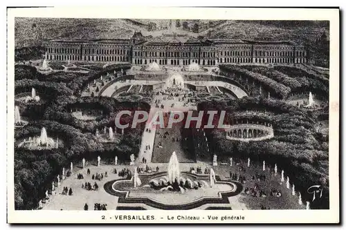 Ansichtskarte AK Versailles Le Chateau Vue Generale