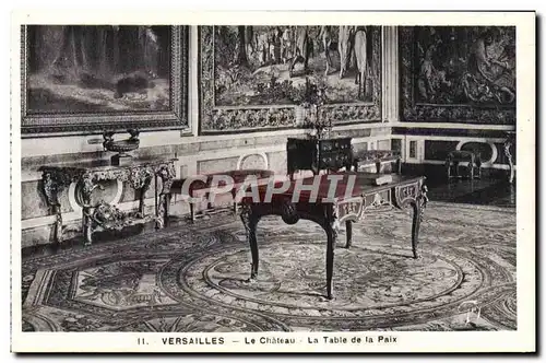 Ansichtskarte AK Versailles Le Chateau La Table De La Paix