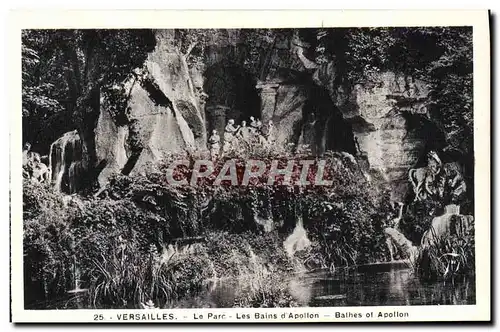 Cartes postales Versailles Le Parc Les Bains D&#39Apollon